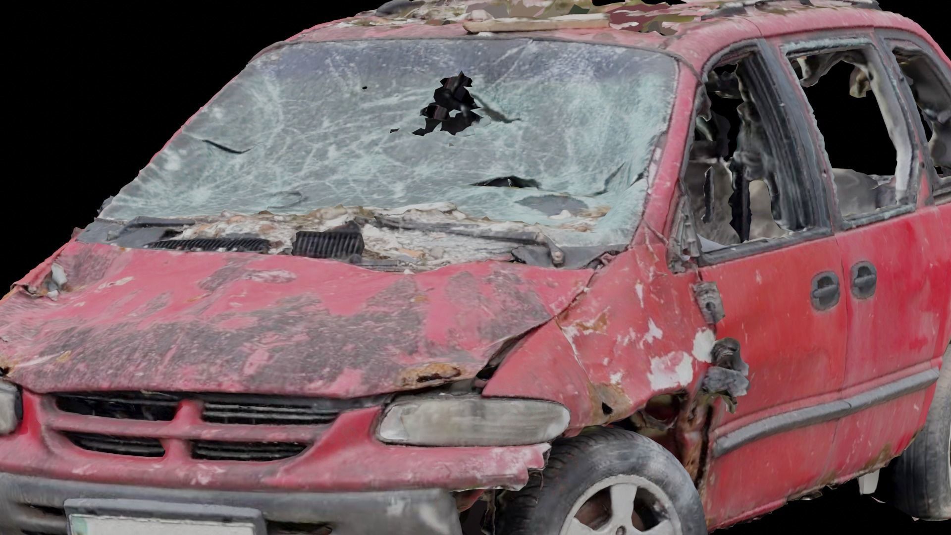 USCANS Ukraine  Cars set 4 Low-poly 3D model_9