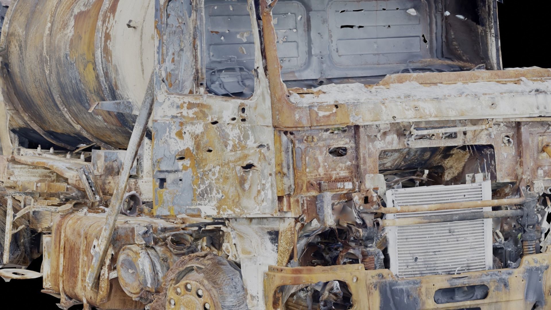 USCANS Ukraine  Cars set 4 Low-poly 3D model_1