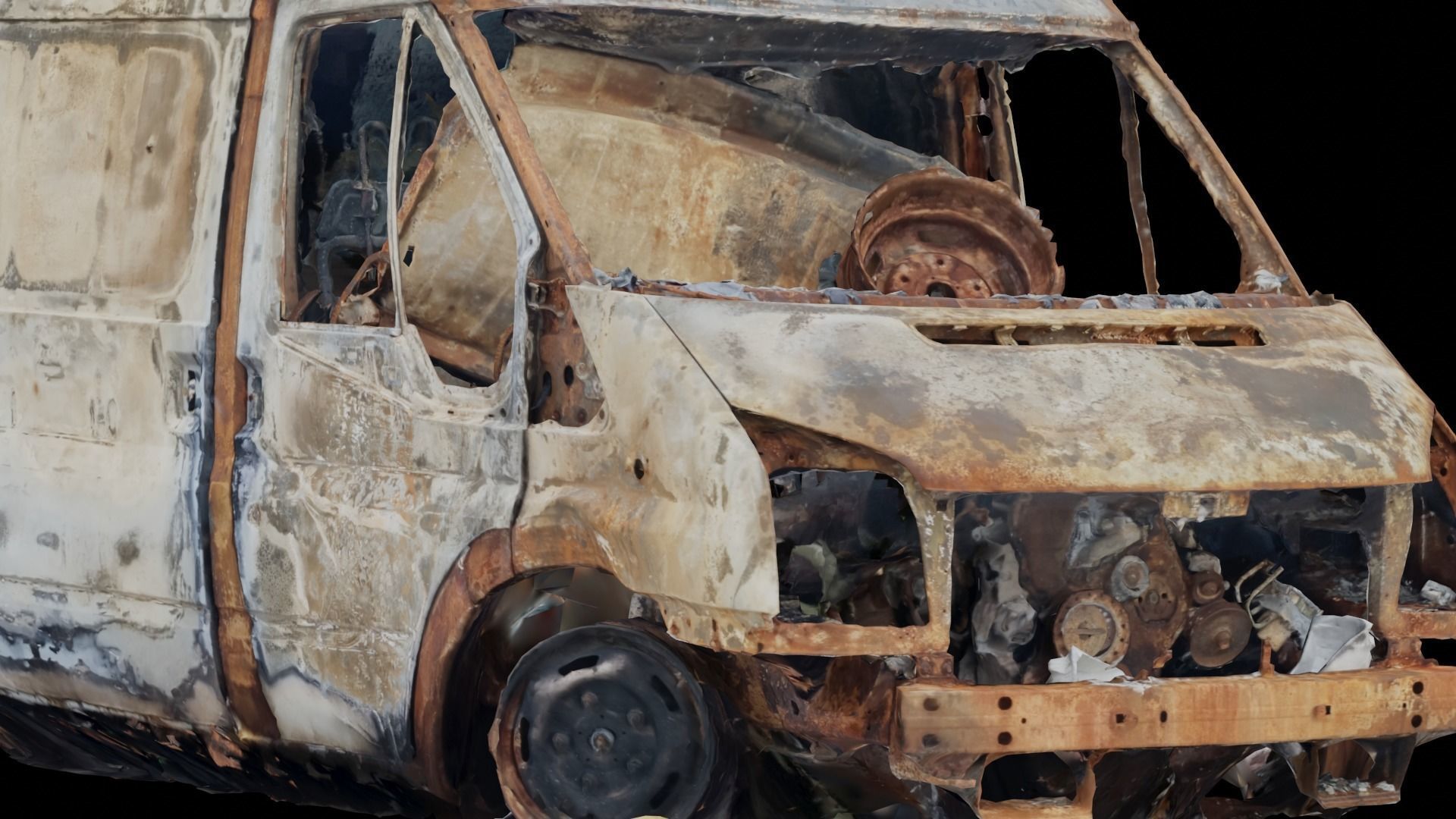 USCANS Ukraine  Cars set 4 Low-poly 3D model_7