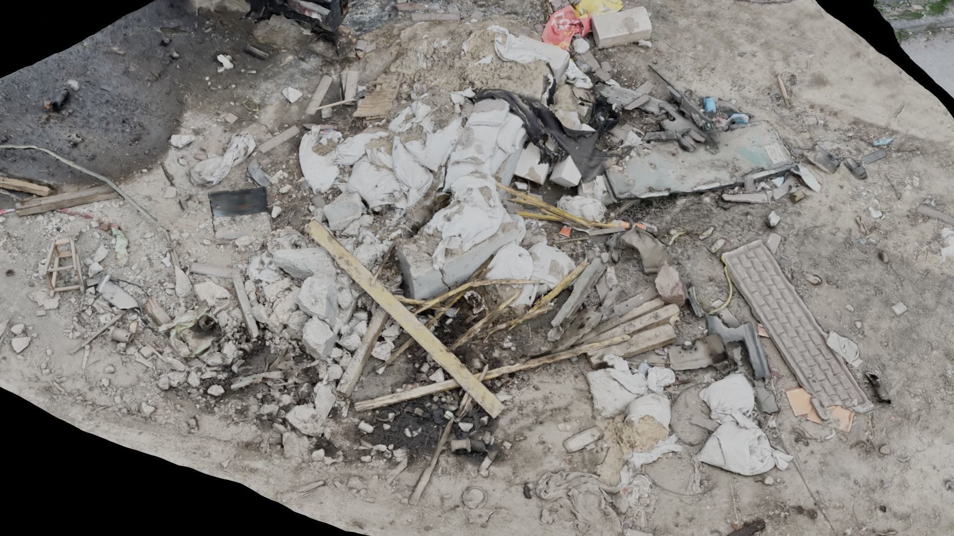 USCANS Ukraine  Debris set 1 Low-poly 3D model_11
