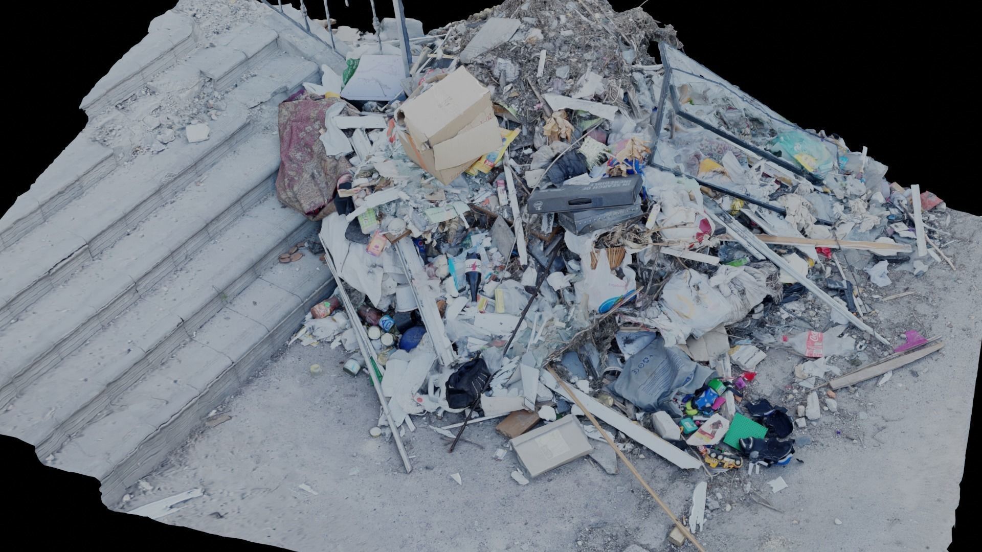 USCANS Ukraine  Debris set 1 Low-poly 3D model_14