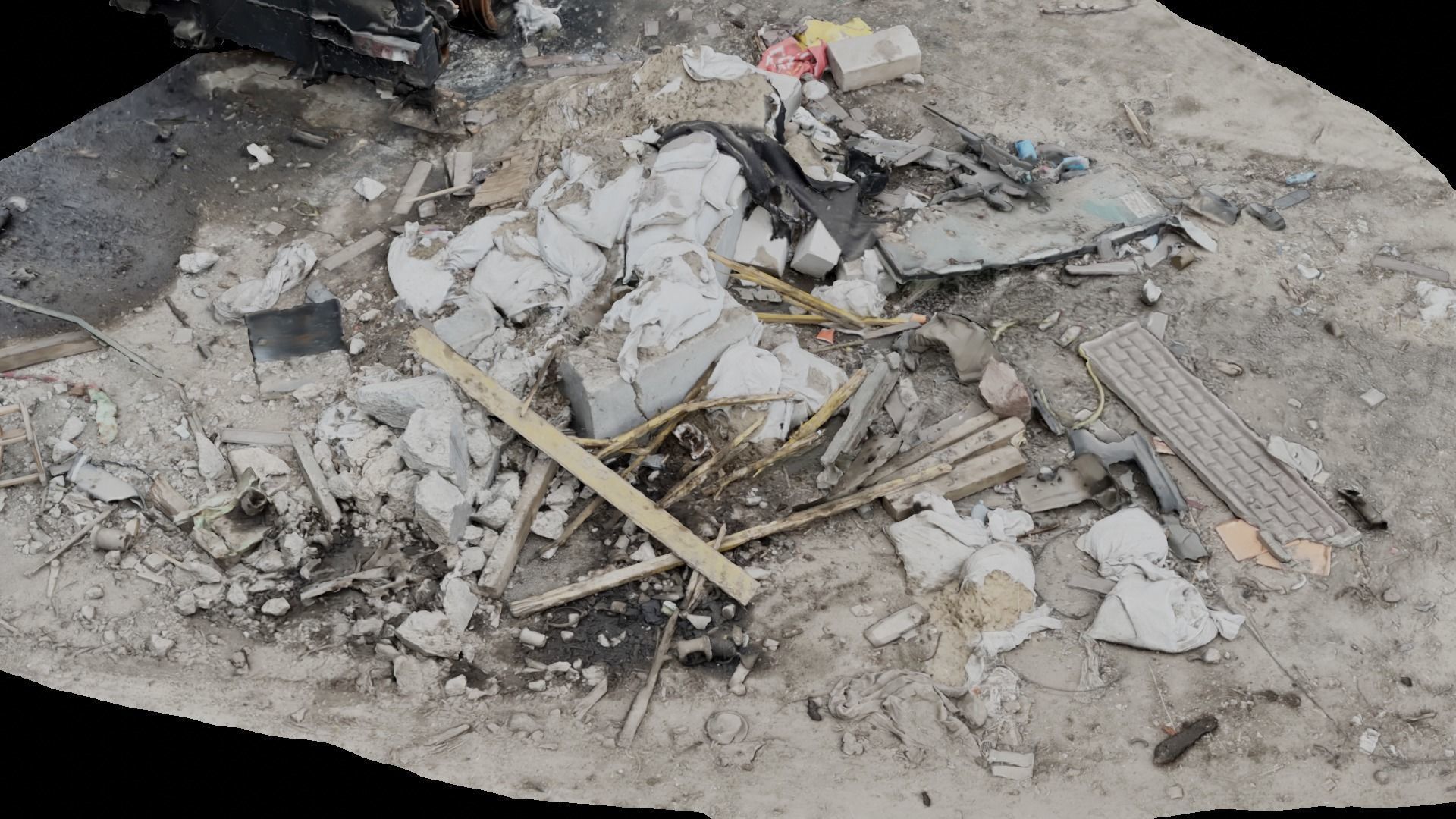 USCANS Ukraine  Debris set 1 Low-poly 3D model_4