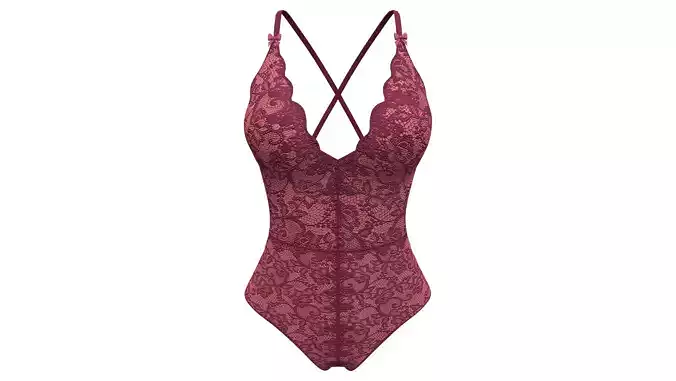 Lingerie Bodysuit Two Colors Black And Red