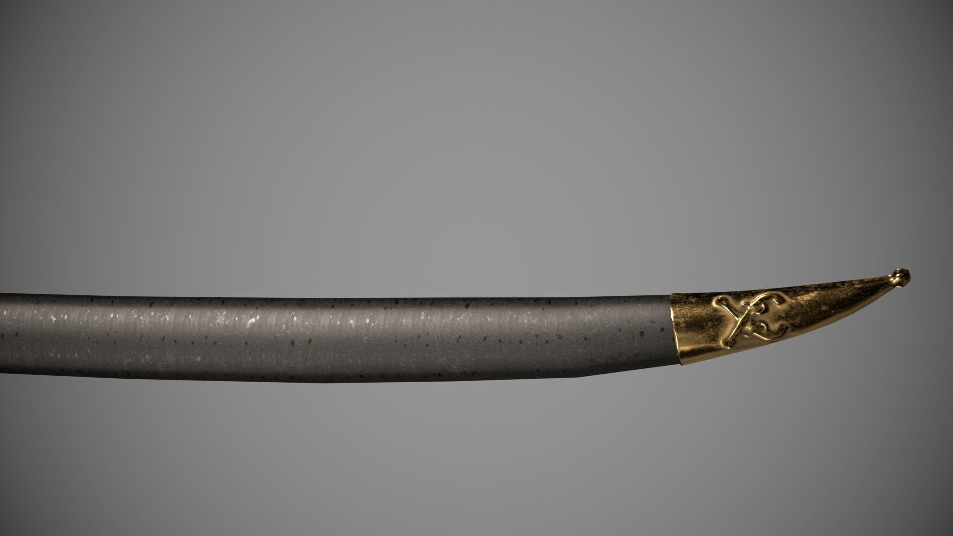 Pirates Sword Low-poly 3D model_8