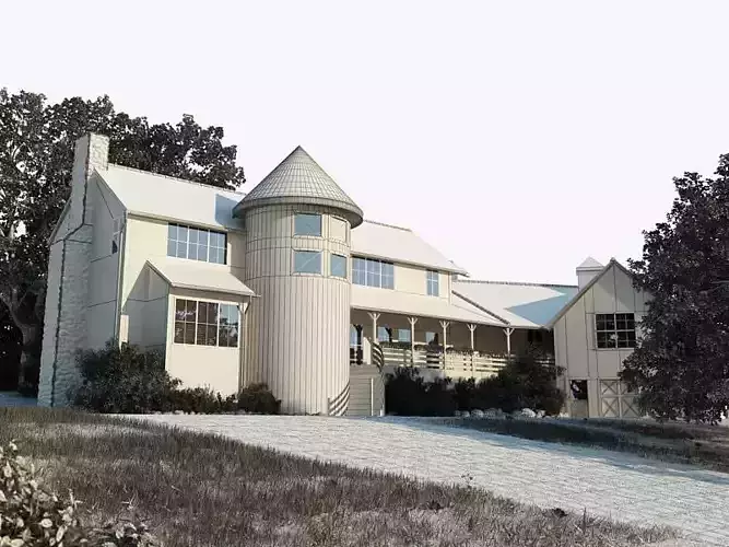 Wooden Summer House Castle Style