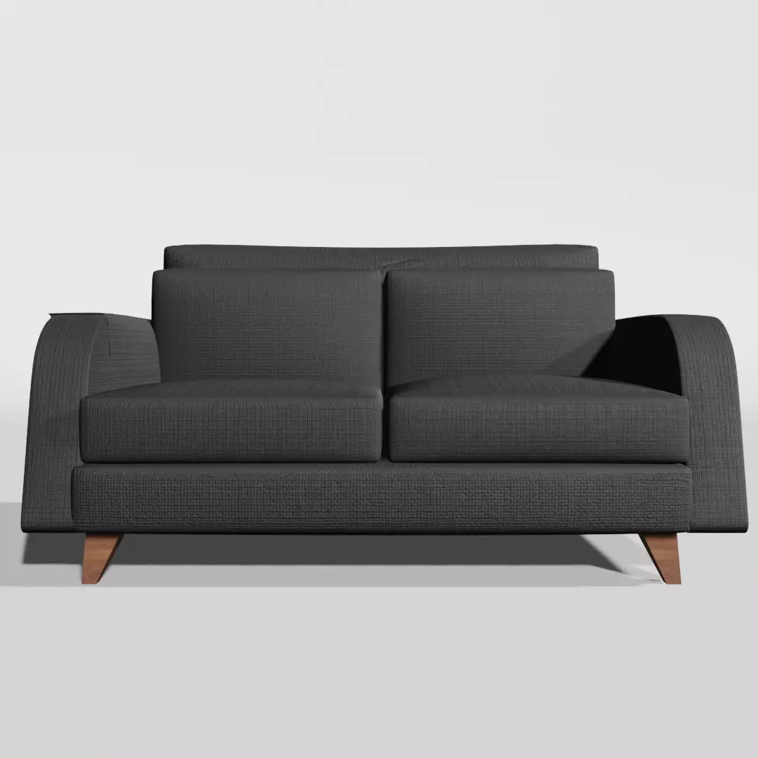 Black sofa Free 3D model