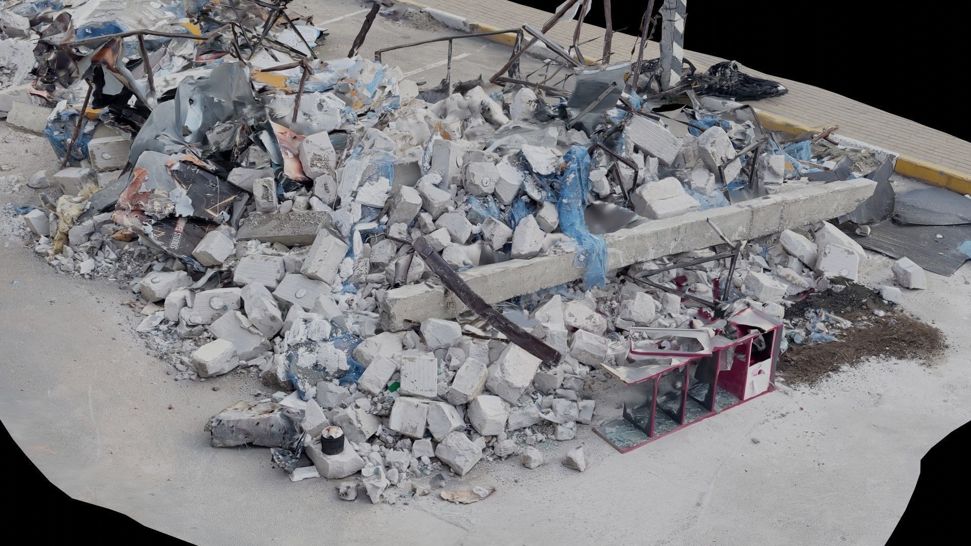 USCANS Ukraine Debris set 2 Low-poly 3D model_15