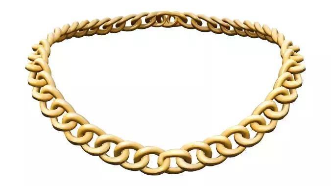 Silver Metal Chain Necklace