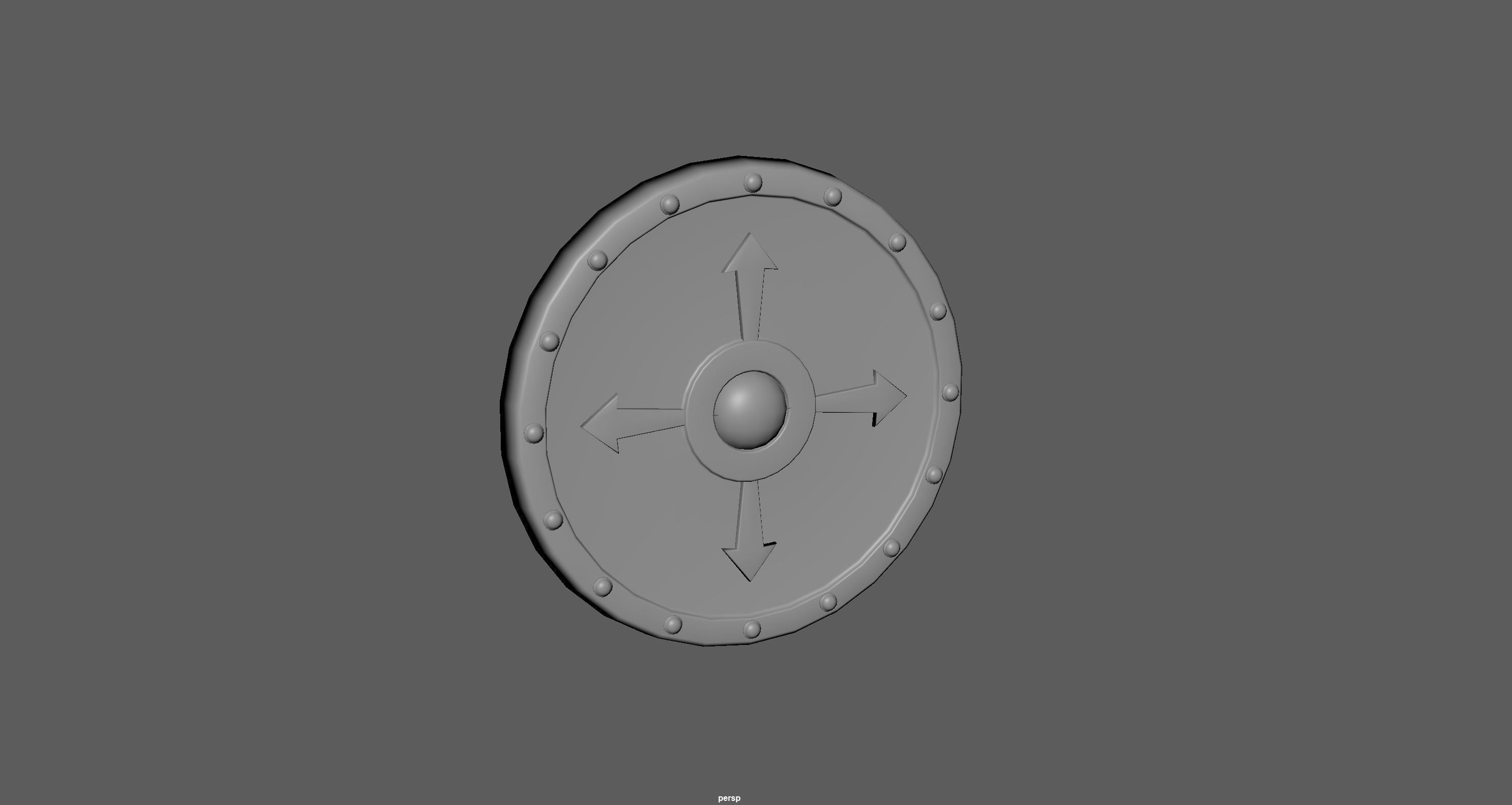 Shield Game Asset for Mobile games Low-poly 3D model Low-poly 3D model_4