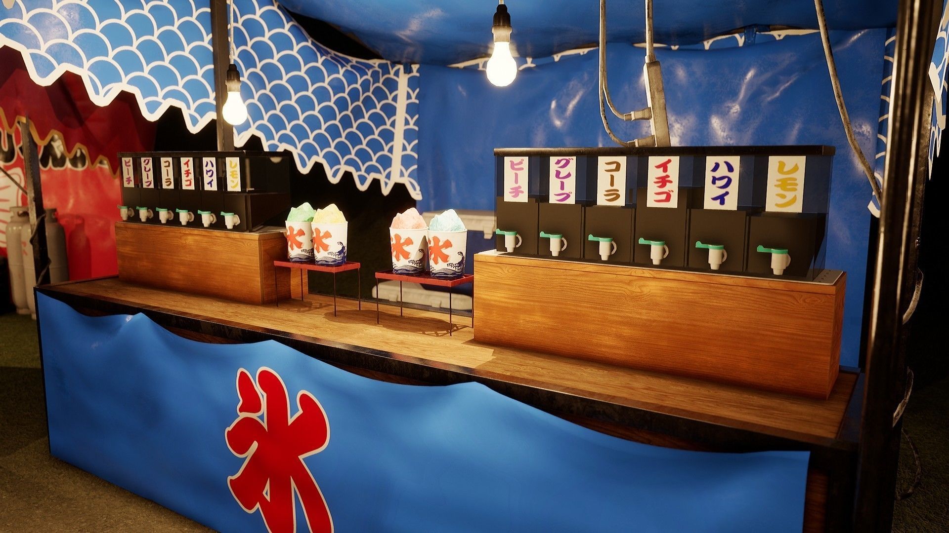 Japanese Festival Pack - Matsuri And Obon Assets Low-poly 3D model_8