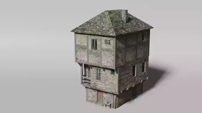 French medieval thirteenth century townhouse