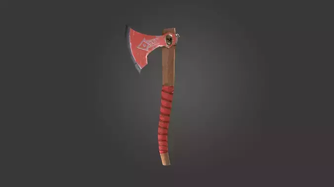 Axe Game Asset for Mobile games Low-poly 3D model Low-poly 3D model
