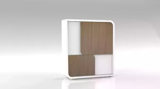 ARMARY wooden cabinet with squares