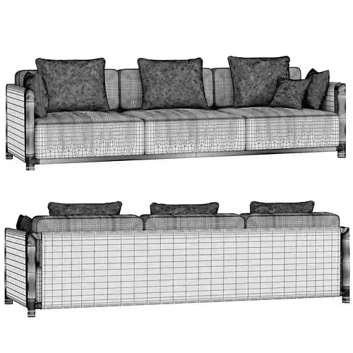 Dodo sofa Low-poly 3D model