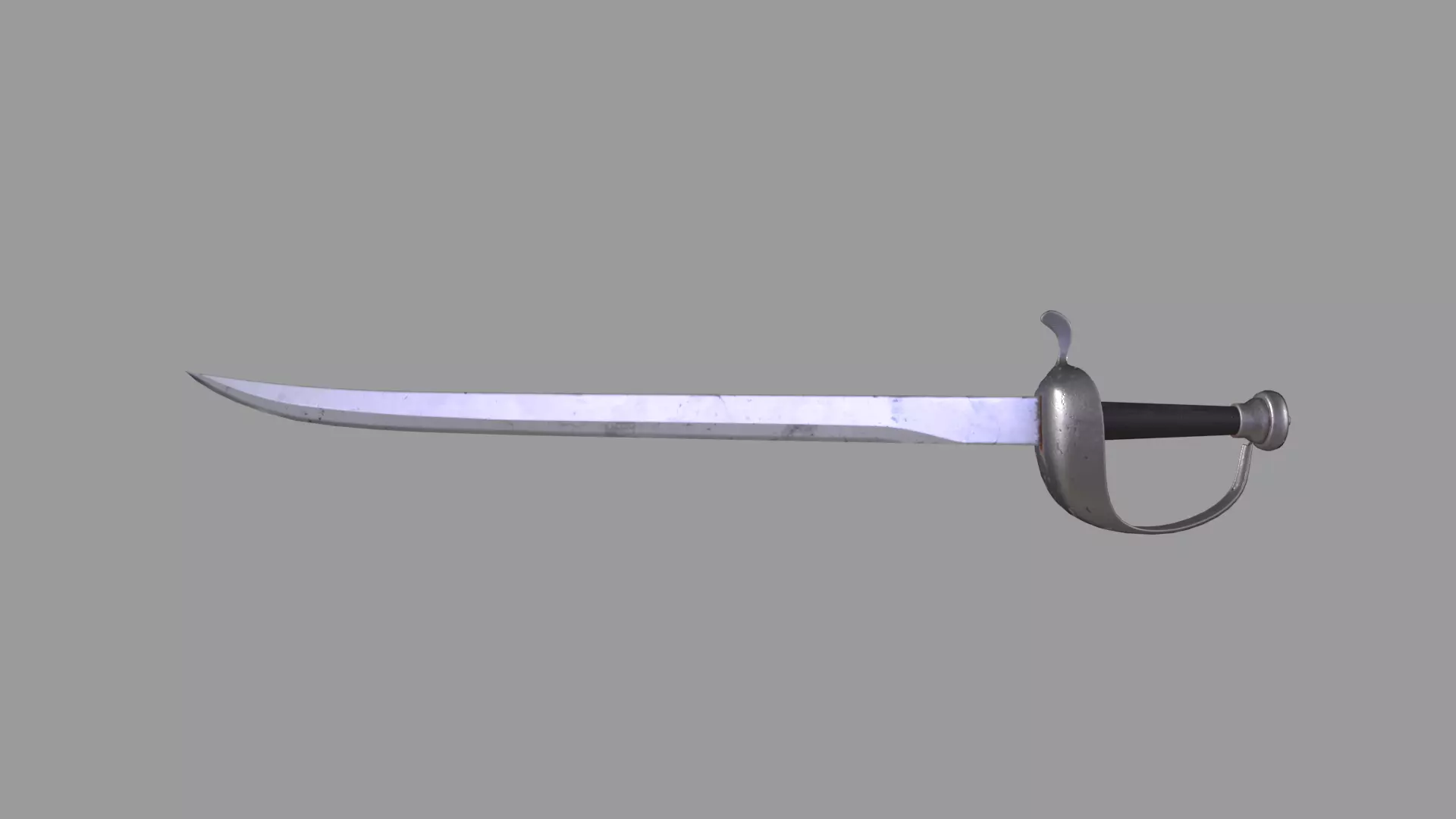 Pirates Saber Low-poly 3D model_0