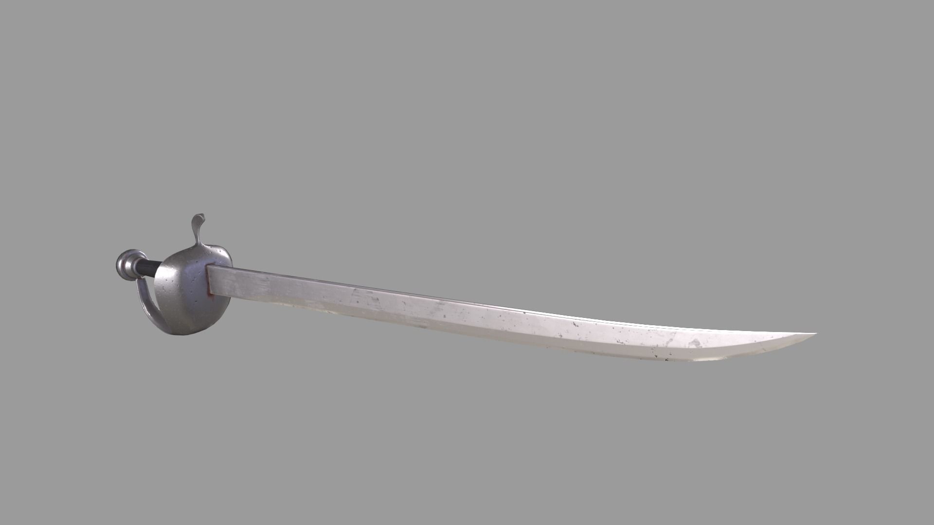 Pirates Saber Low-poly 3D model_2