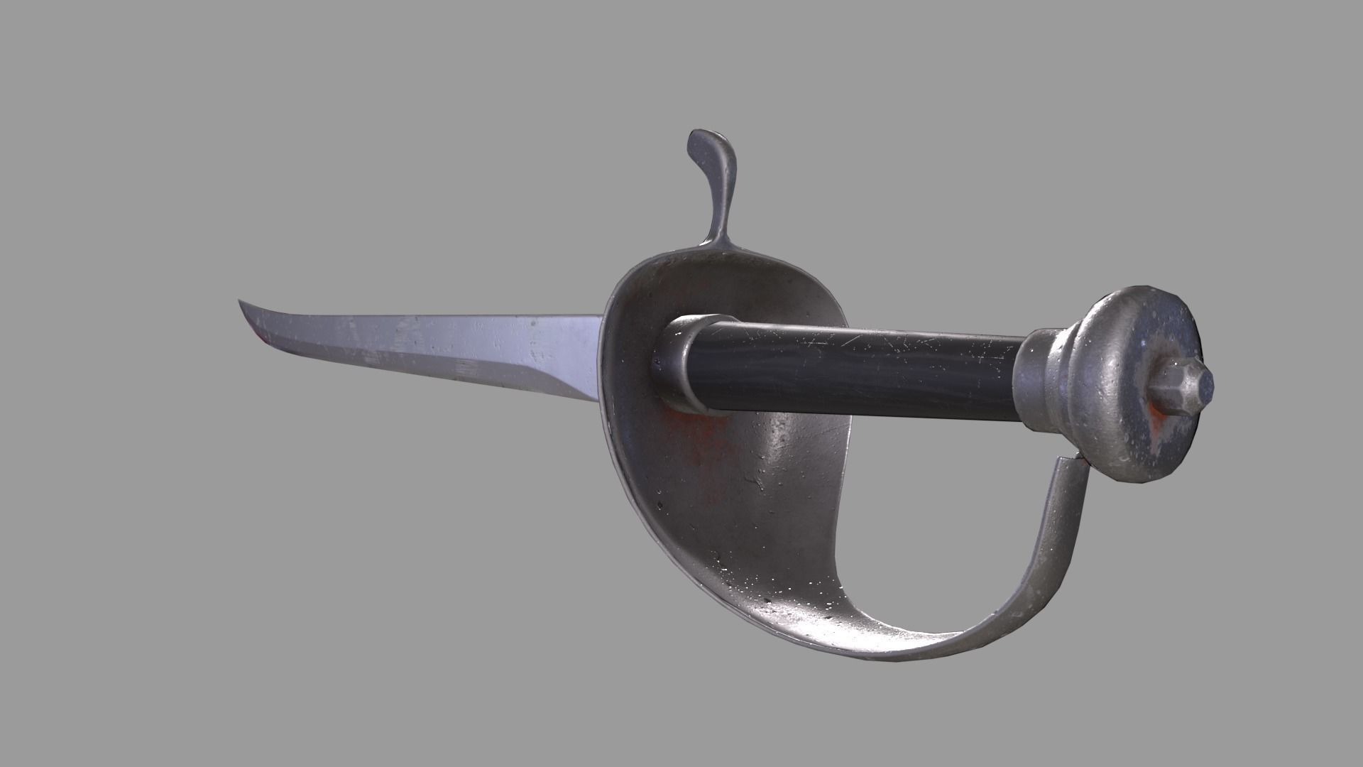 Pirates Saber Low-poly 3D model_6