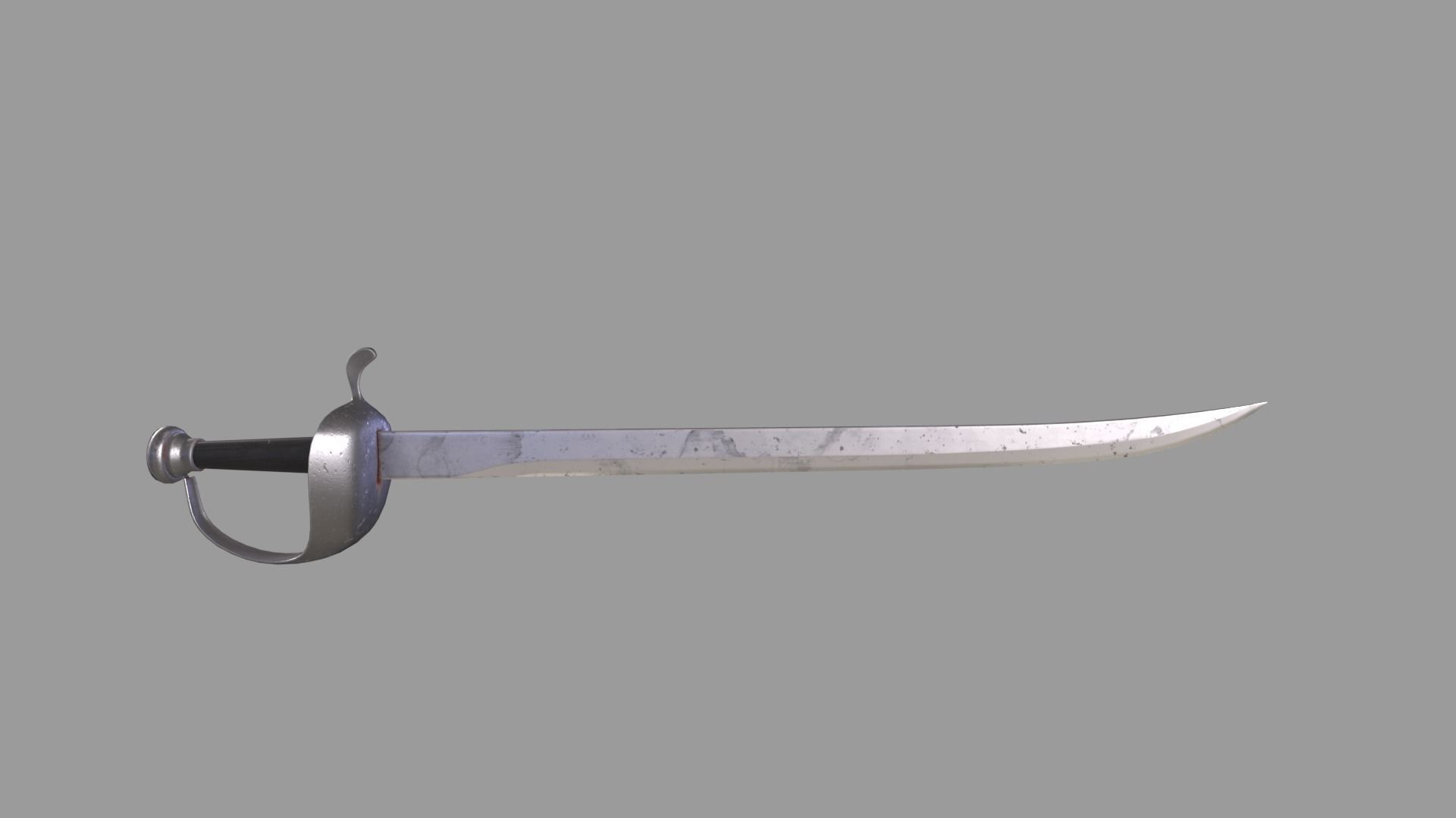 Pirates Saber Low-poly 3D model_3