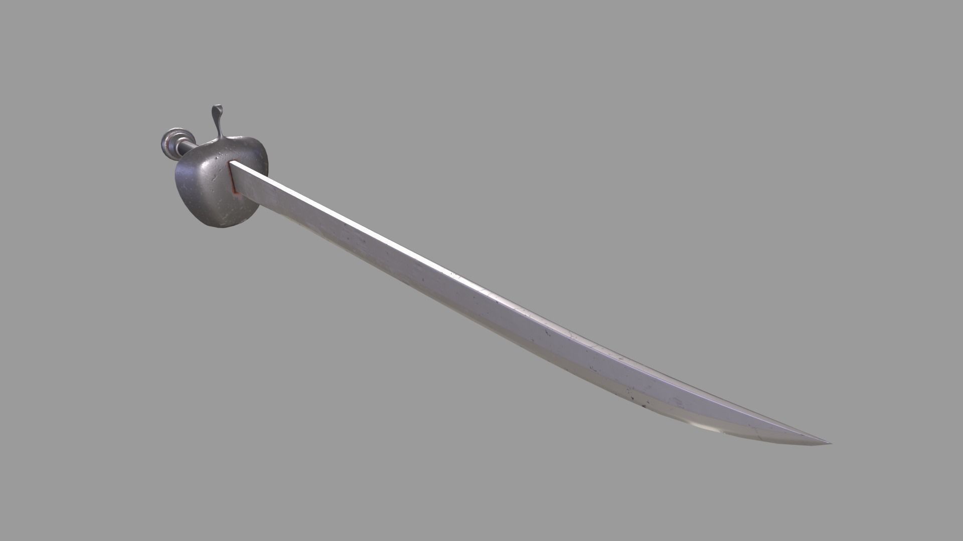 Pirates Saber Low-poly 3D model_8
