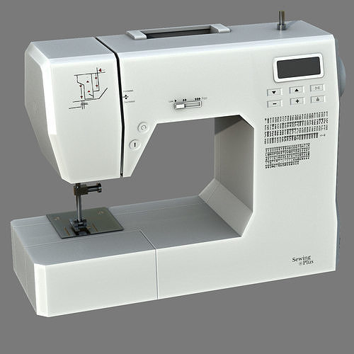 Sewing Machine Low-poly 3D model