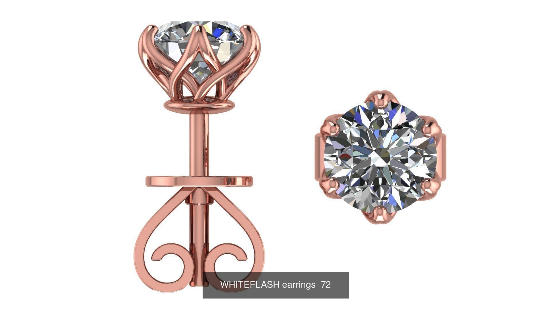 WHITEFLASH EARRING 3D Model Collection_6