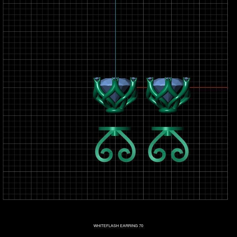 WHITEFLASH EARRING 3D Model Collection_2