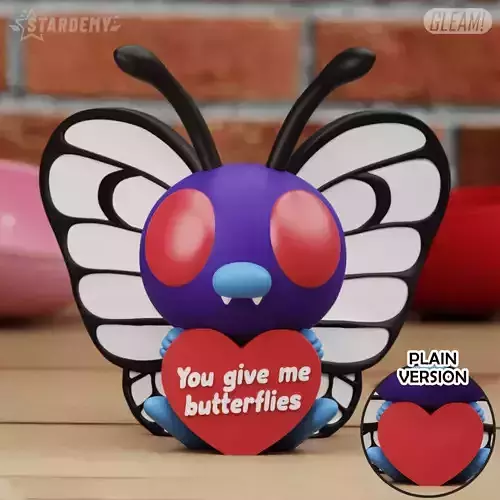 Butterfree Valentines Edition 2 models  3D print model