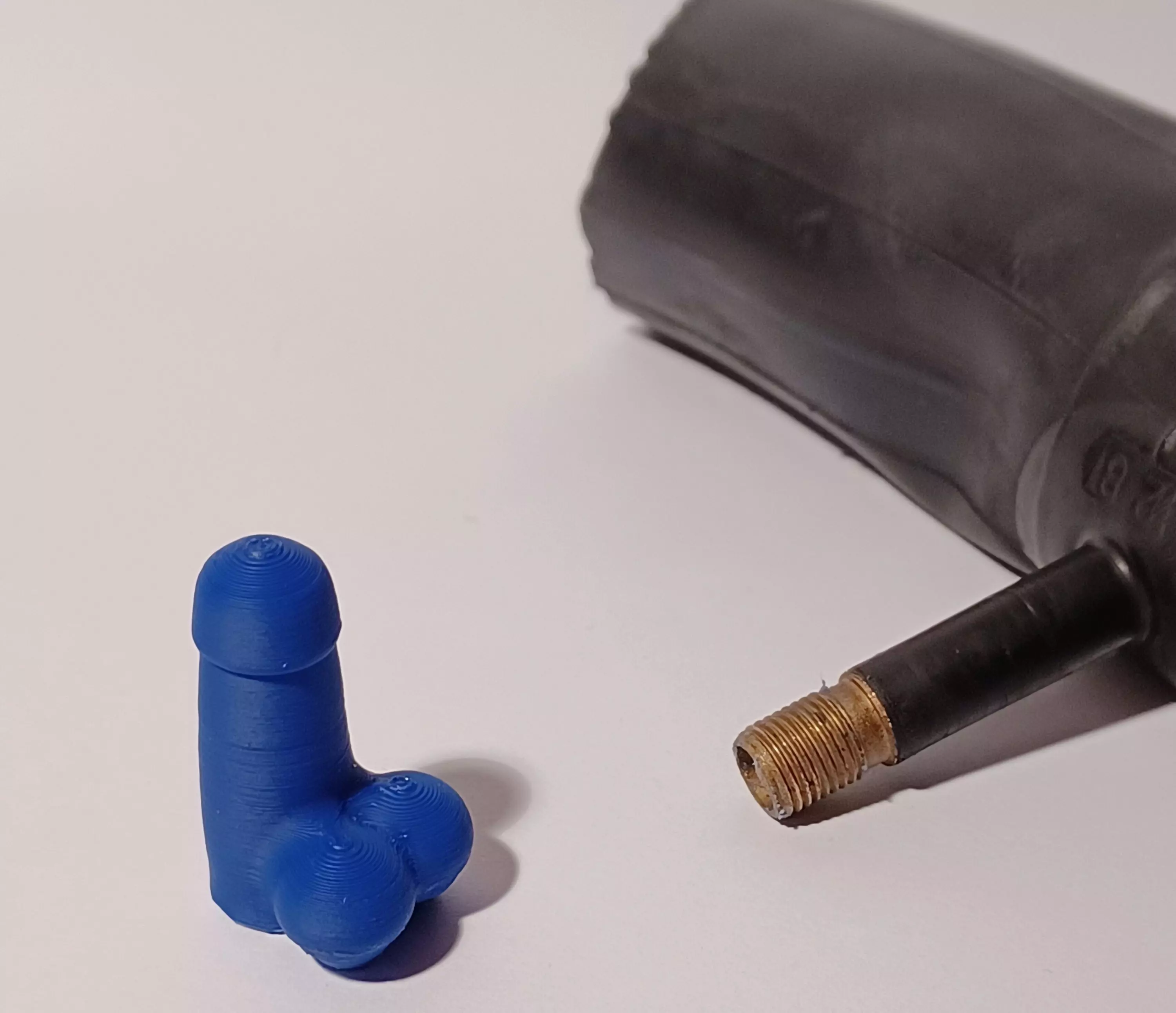 Penis Schrader Valve Cap 3D print model_0