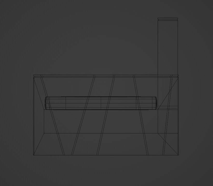 Couch gold chair 3D model_11