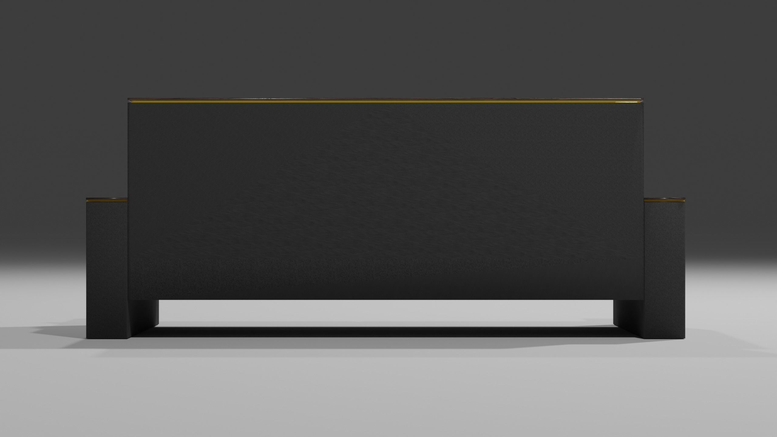 Couch gold chair 3D model_4