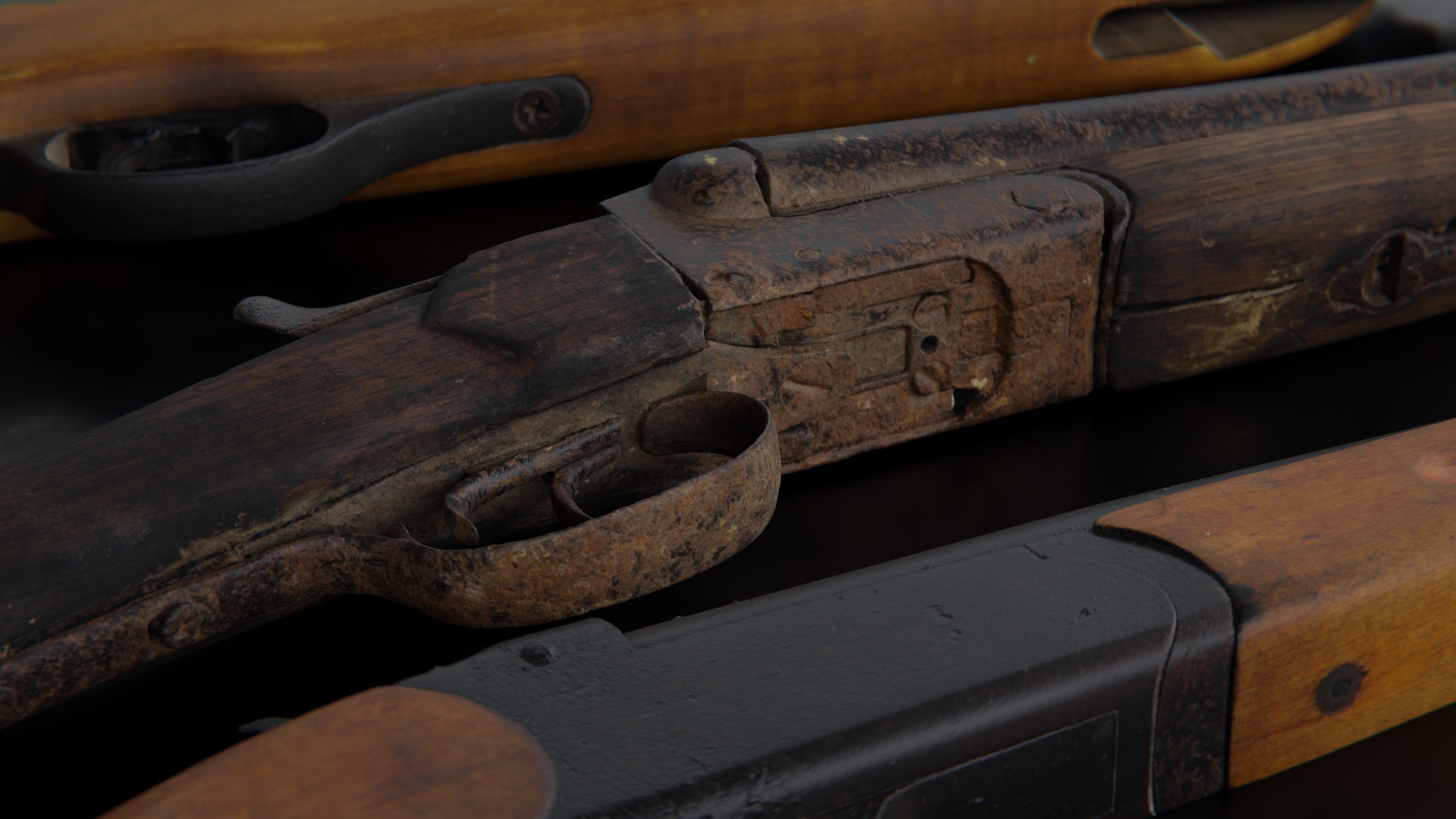 USCANS Weapons set 1 Low-poly 3D model_2