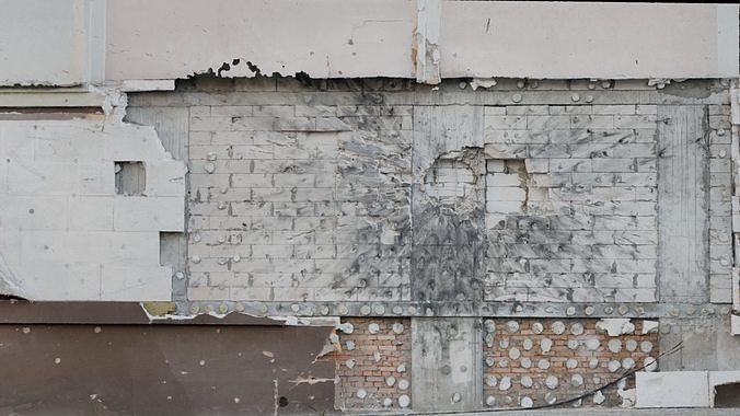 SCANS from Ukraine Facades set 1 Low-poly 3D model 7