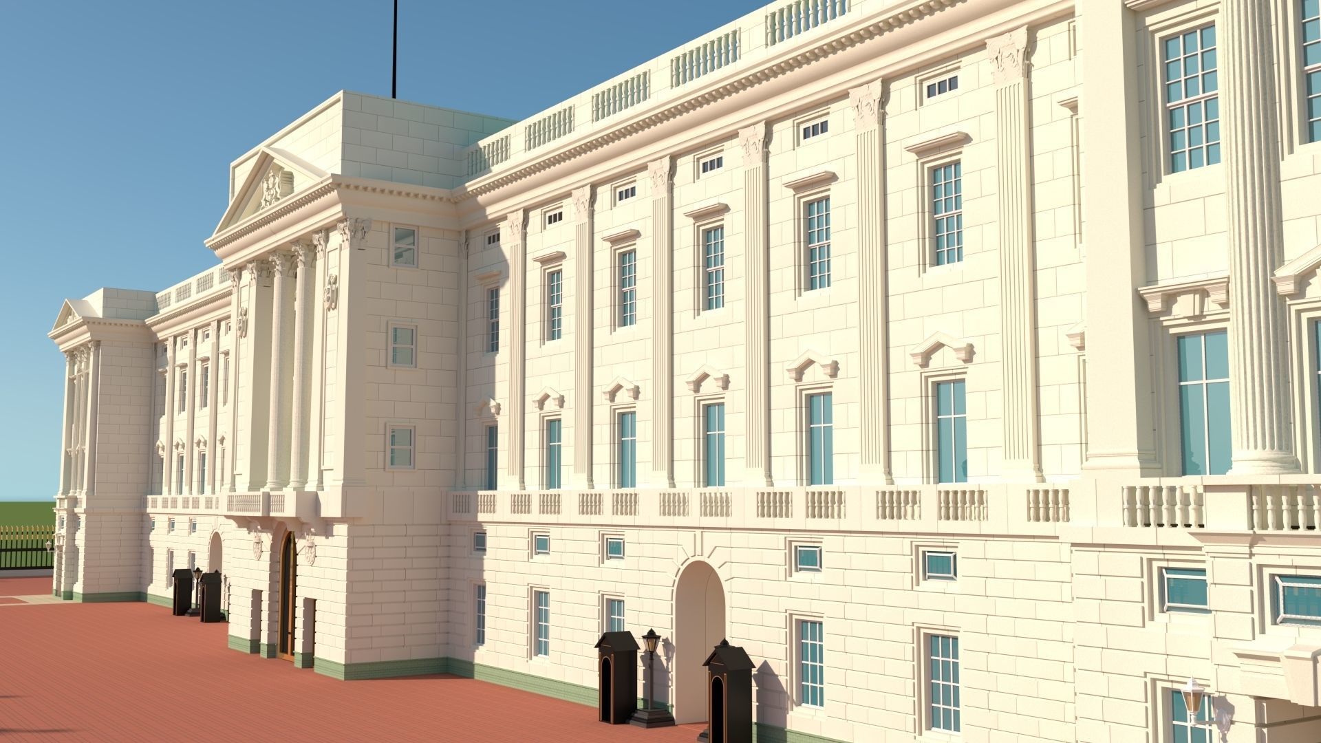 Buckingham Palace 3D model_4