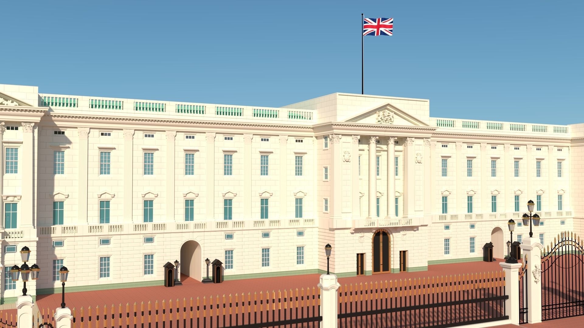 Buckingham Palace 3D model_1