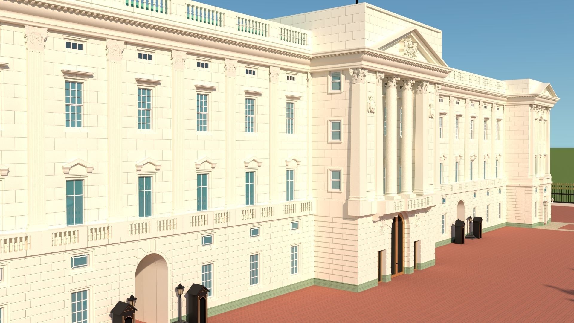 Buckingham Palace 3D model_3