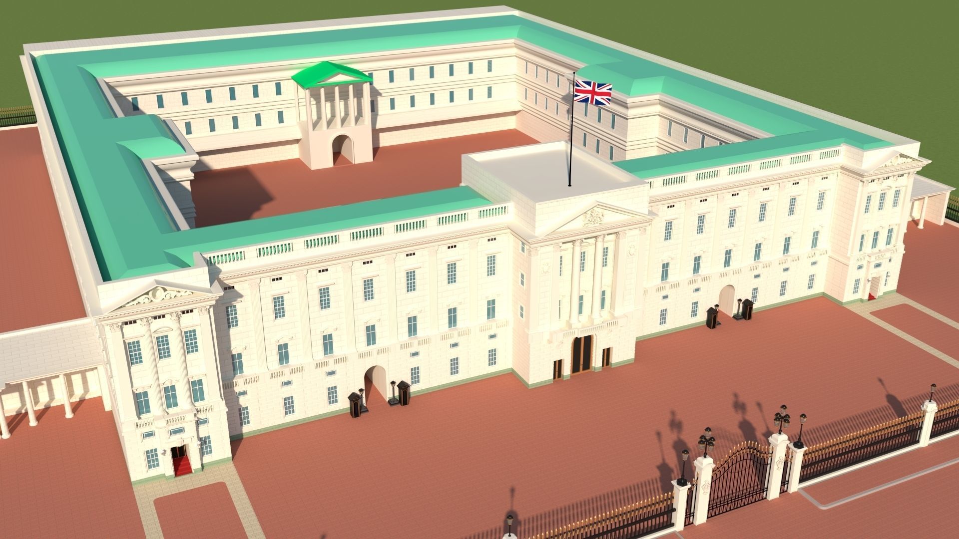 Buckingham Palace 3D model_13
