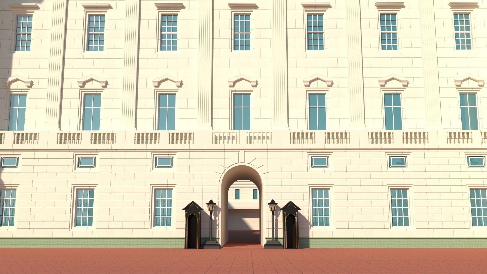 Buckingham Palace 3D model_10