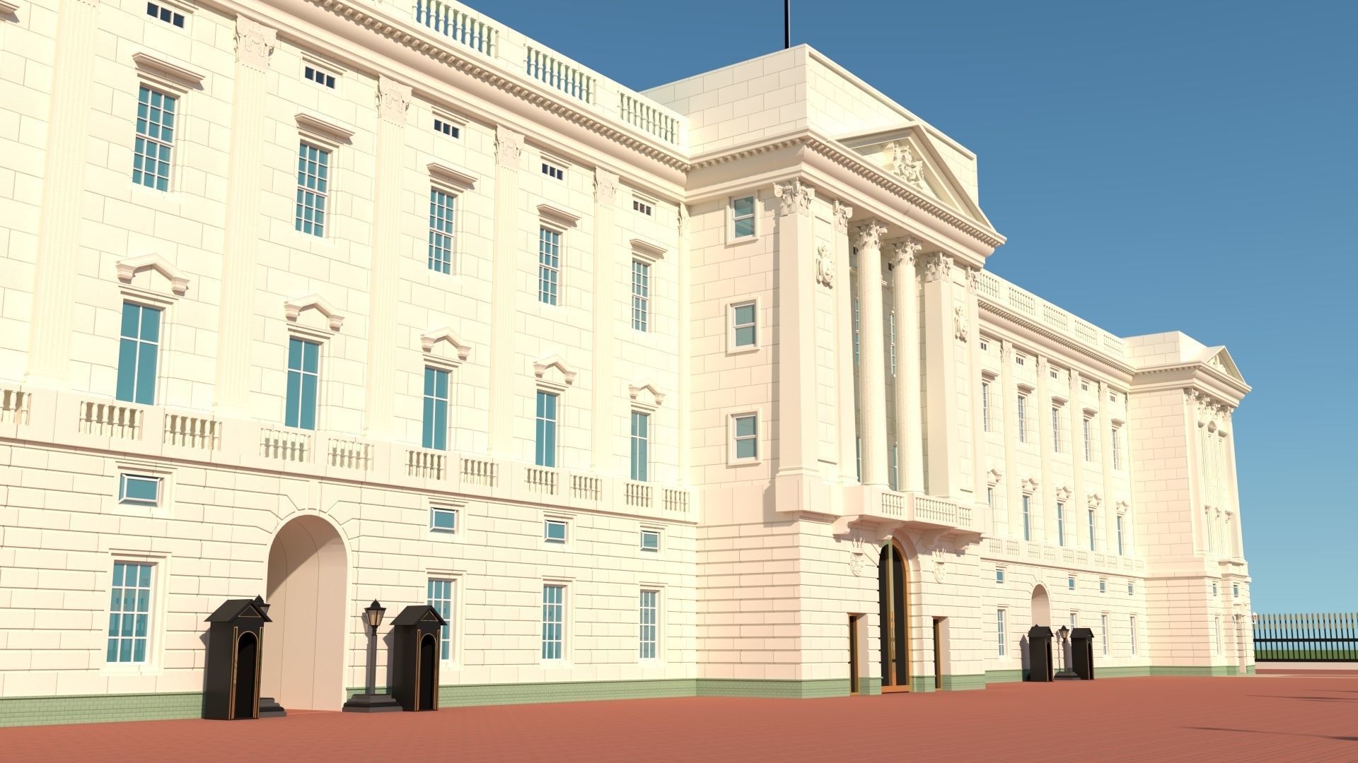 Buckingham Palace 3D model_6