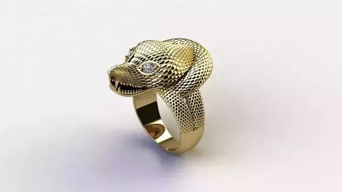 Cobra Snake Ring New Design Cad File 