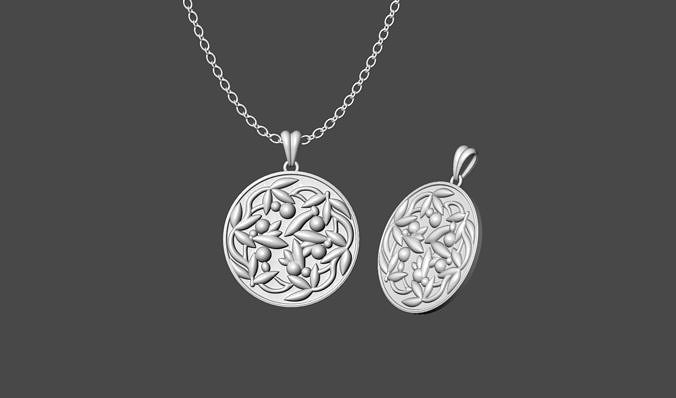 Floral Pendant Design 3D print model
