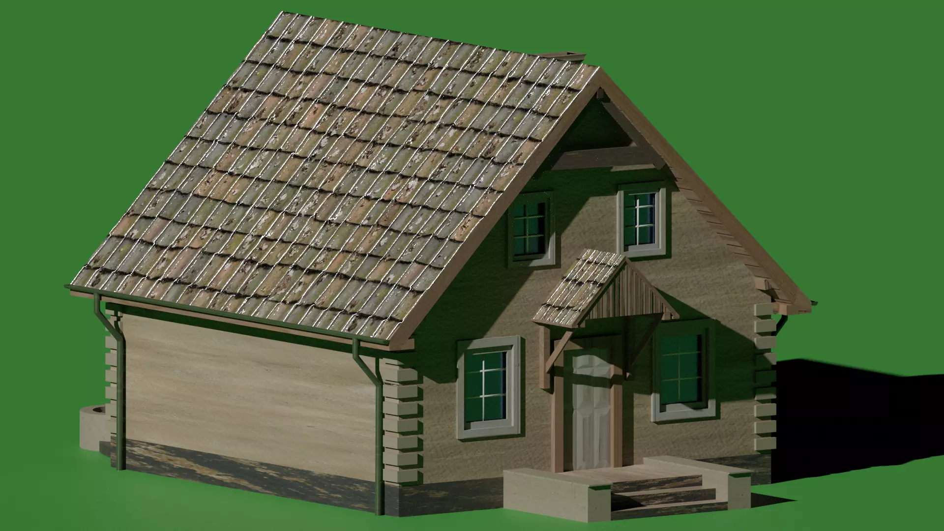 a house in the style of Provence Free 3D model