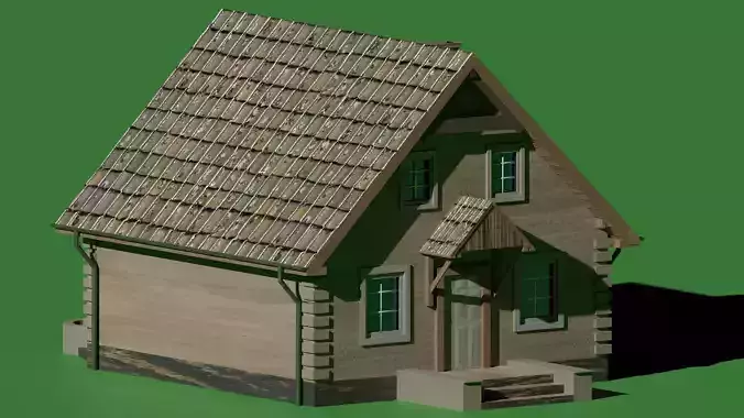 a house in the style of Provence Free 3D model