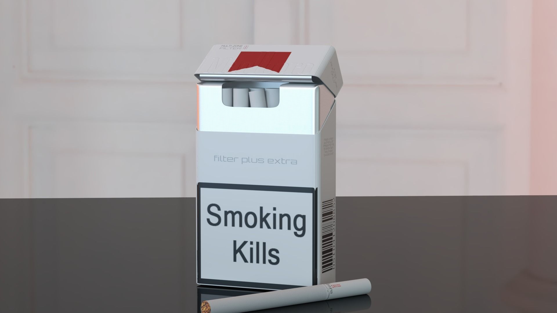 extra filter for cigarette 3D model Marlboro Filter Plus Extra cigarettes 3D Model VR / AR / low-poly