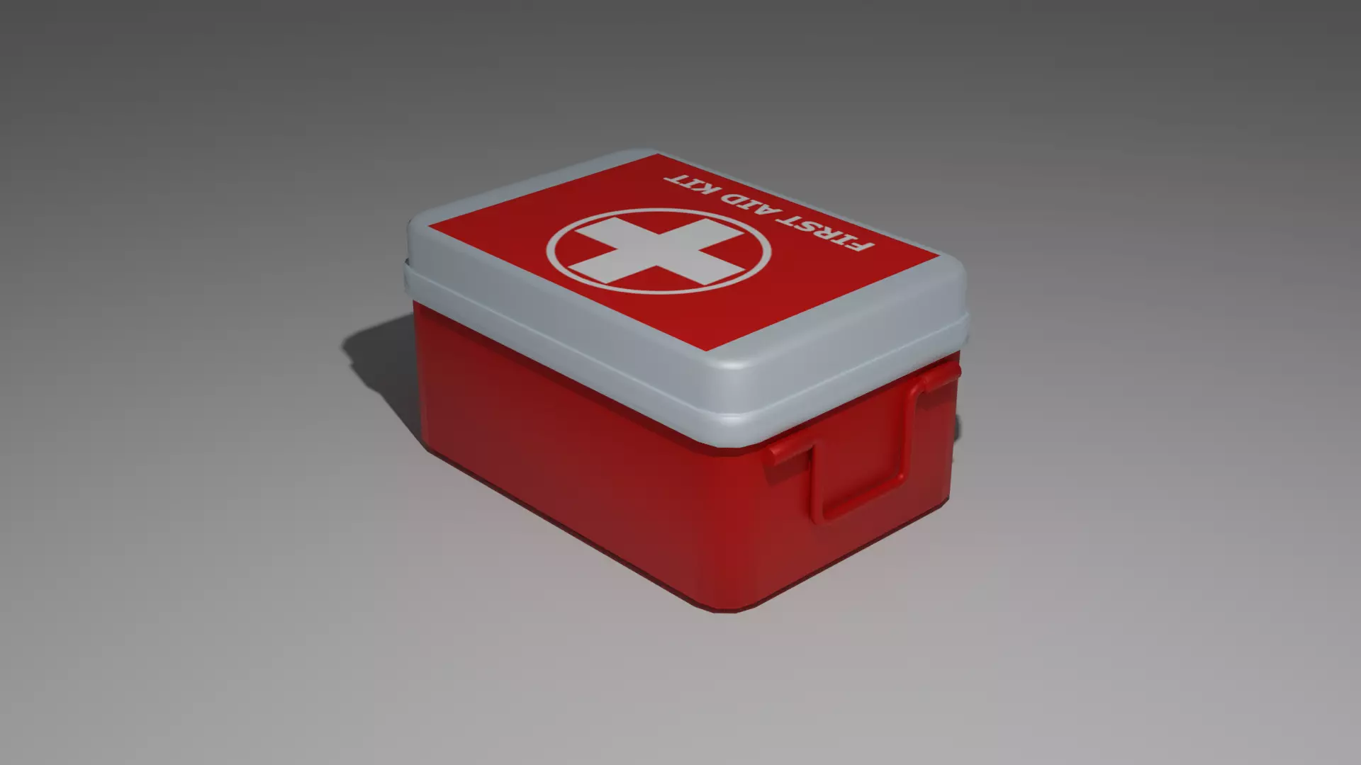 First Aid Kit Low-poly 3D model_0