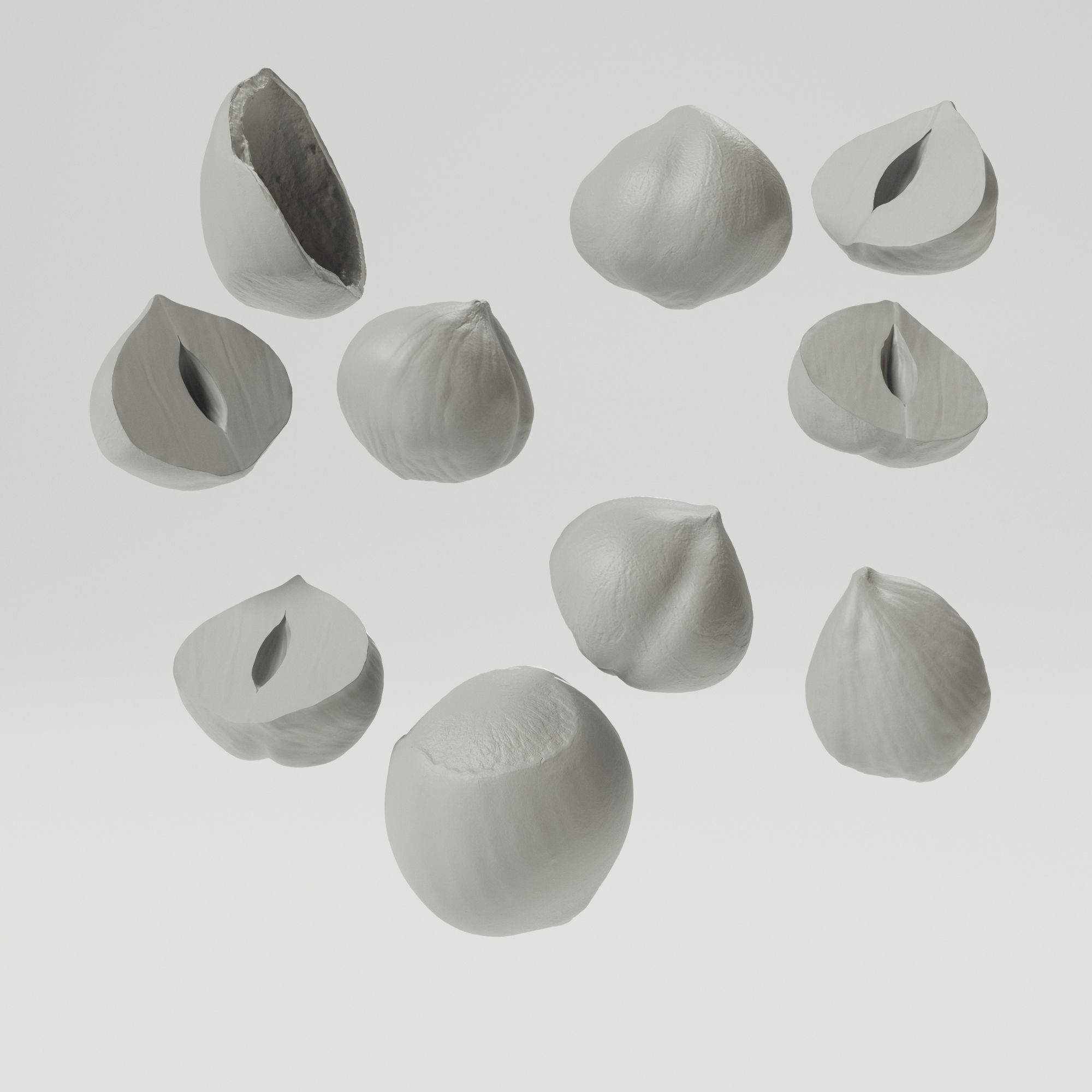 Hazelnuts - Var01 3D model_3