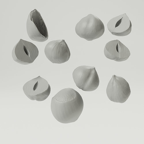Hazelnuts - Var01 3D model 4