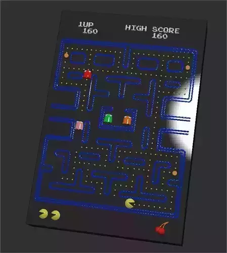 Pacman pac-man game 3D print model