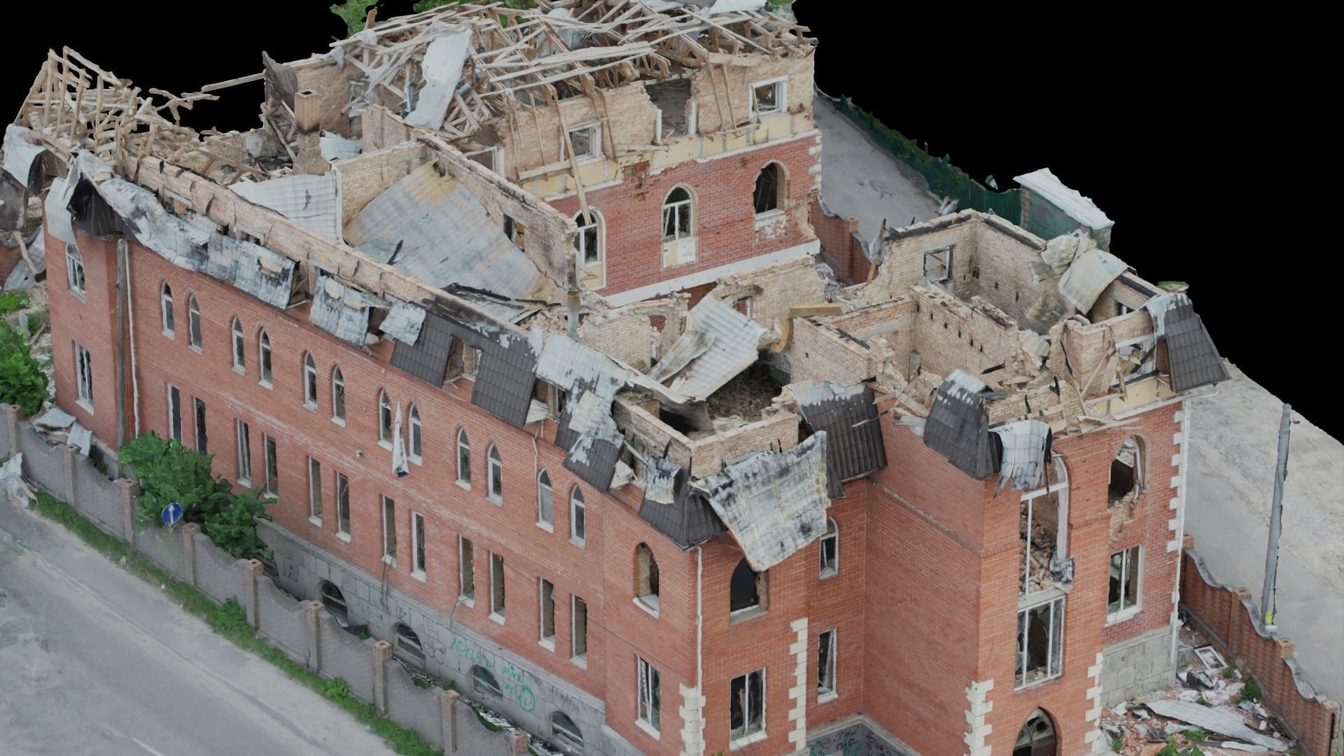 SCANS from Ukraine  Buildings set 5 Low-poly 3D model_5