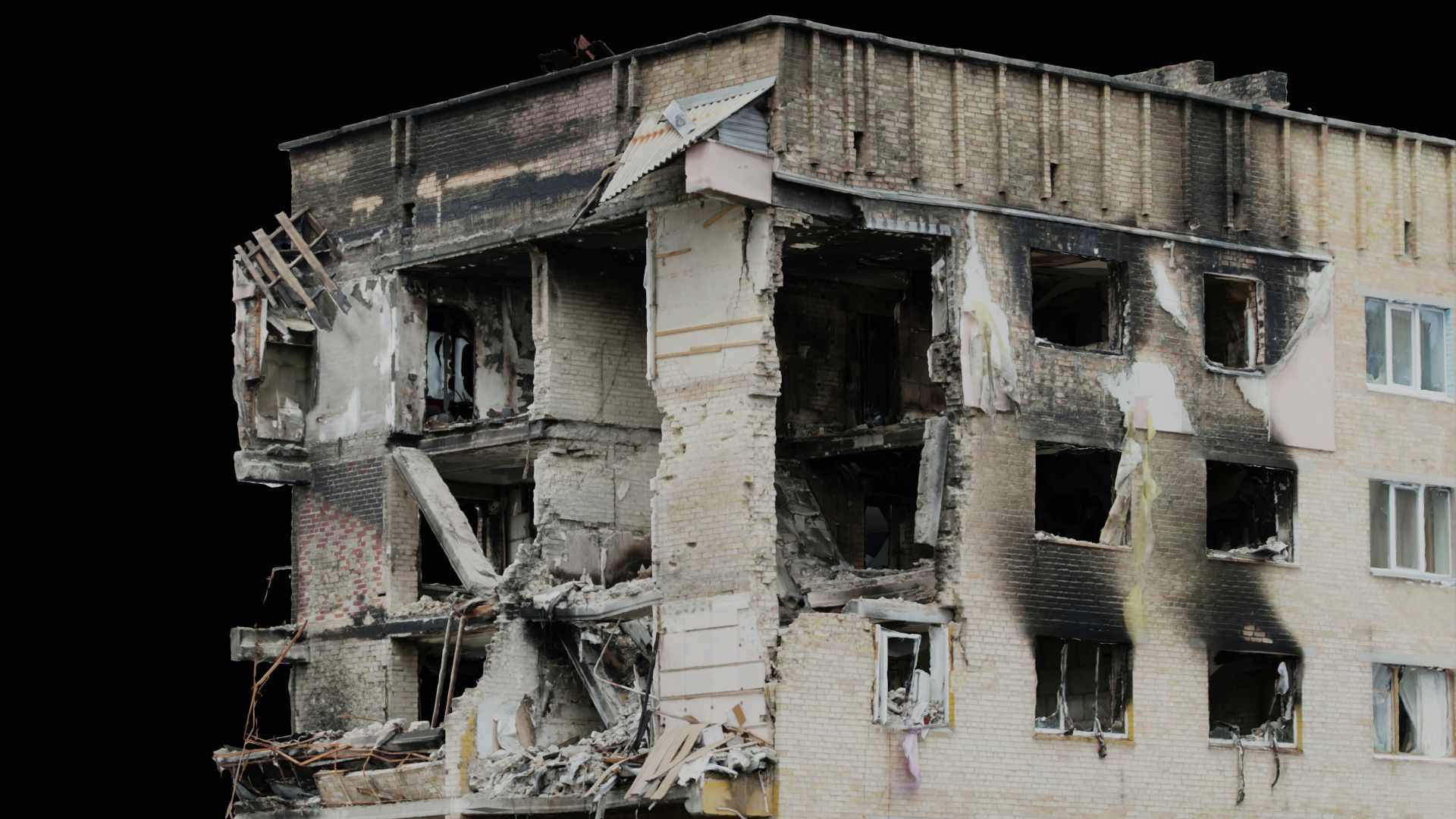 SCANS from Ukraine  Buildings set 5 Low-poly 3D model_8