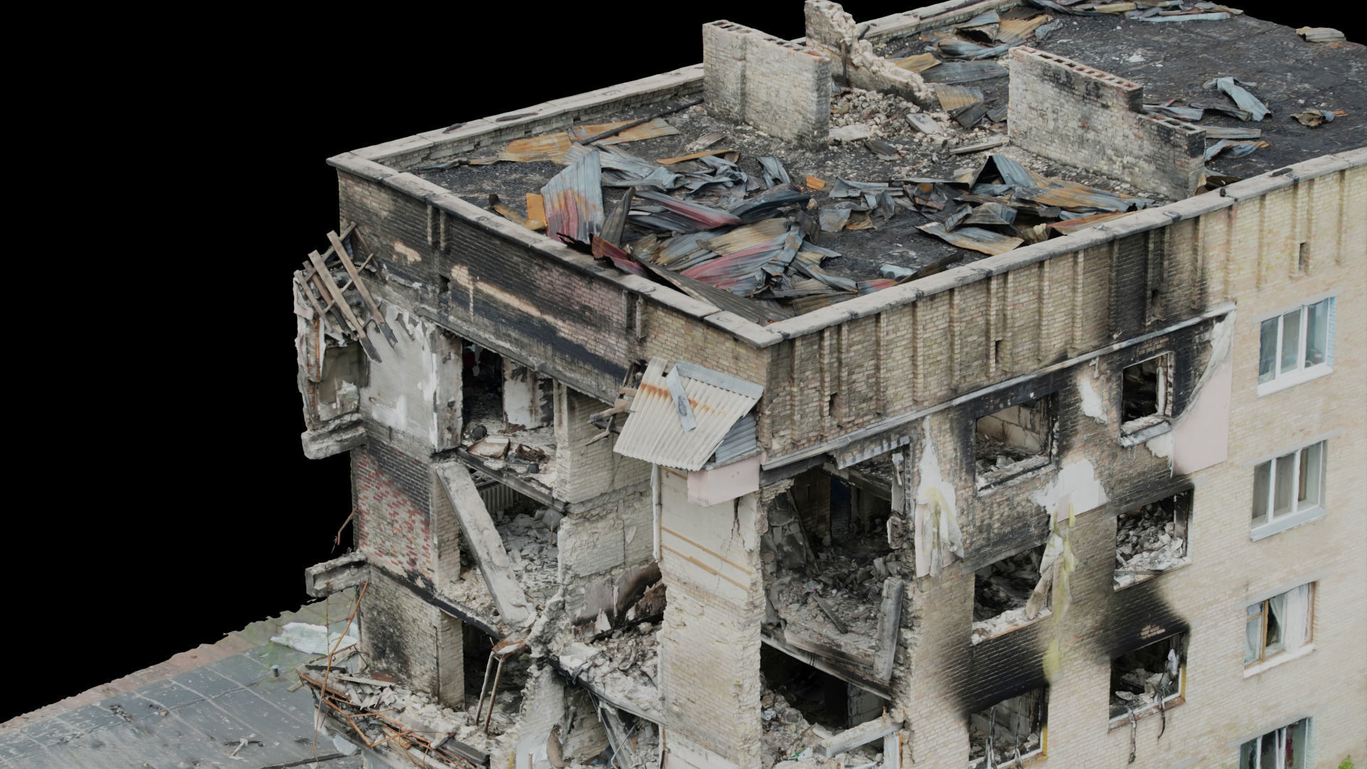 SCANS from Ukraine  Buildings set 5 Low-poly 3D model_7